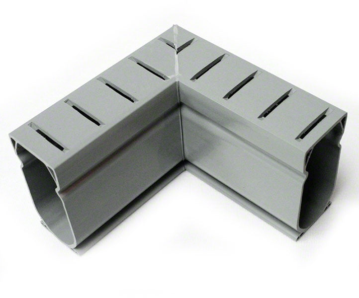 Deck Drain 90 Degree Angle Fitting 1.6 Inch Widith - Gray
