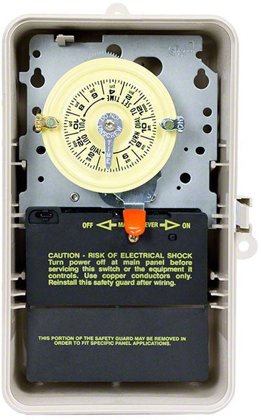 Mechanical 24-Hour Time Switch - SPST 120 Volts - Outdoor Plastic