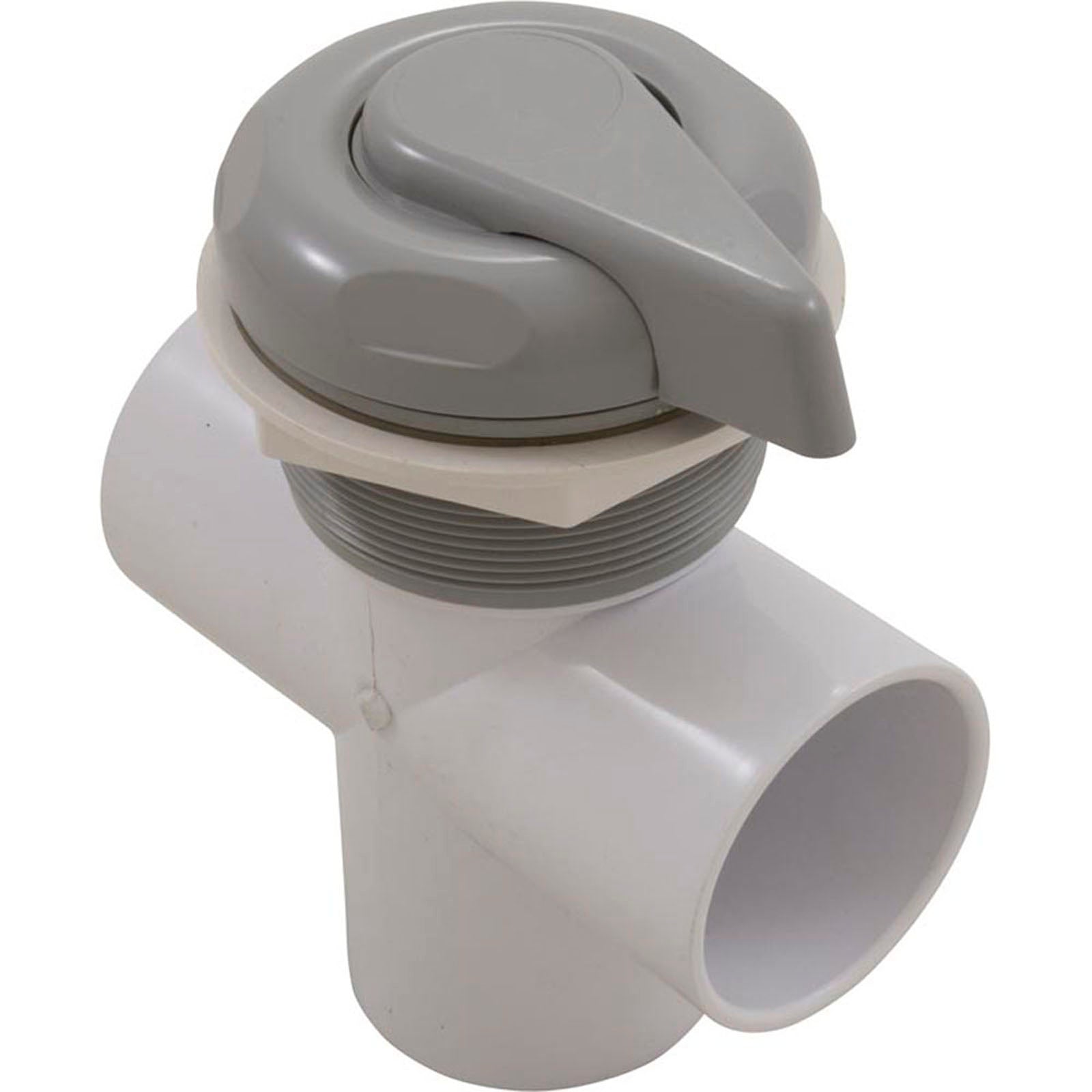 Diverter Valve, CMP Lever Handle, 2"s, 3 Port, Smth Scal, Gray