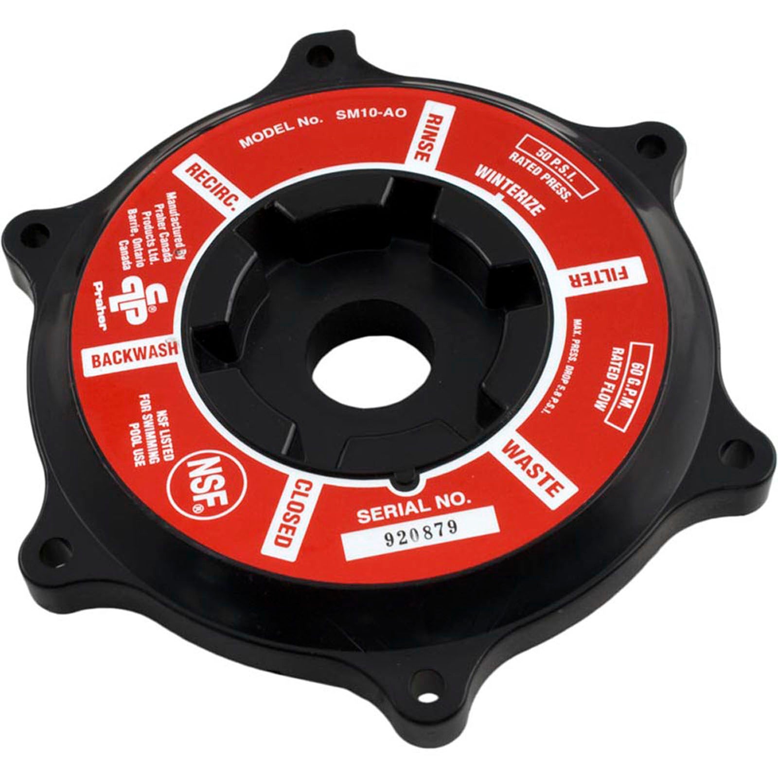 Cover, Praher ABS 1-1/2" Top/Side Mount Valves, Black