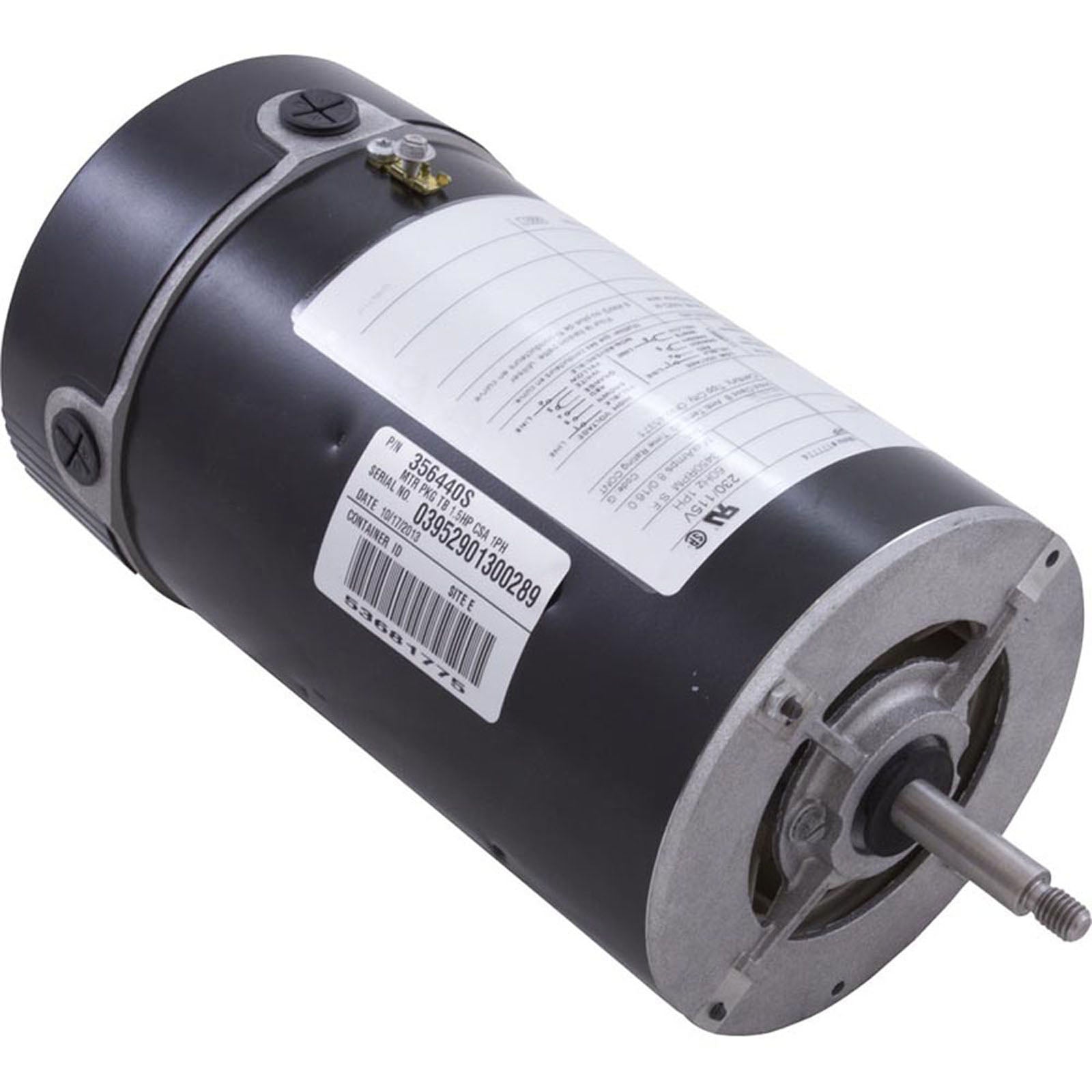 Motor, Century,1.5hp,115v/230v,48fr,Pinnacle,no base