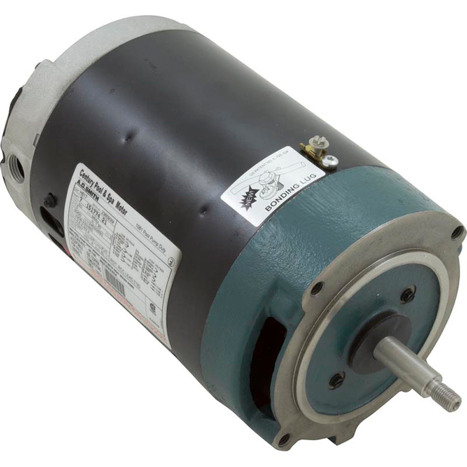 Motor, Century, 1.5hp, 208v-230v/460v, 3ph, 56Jfr, C-Face Thd