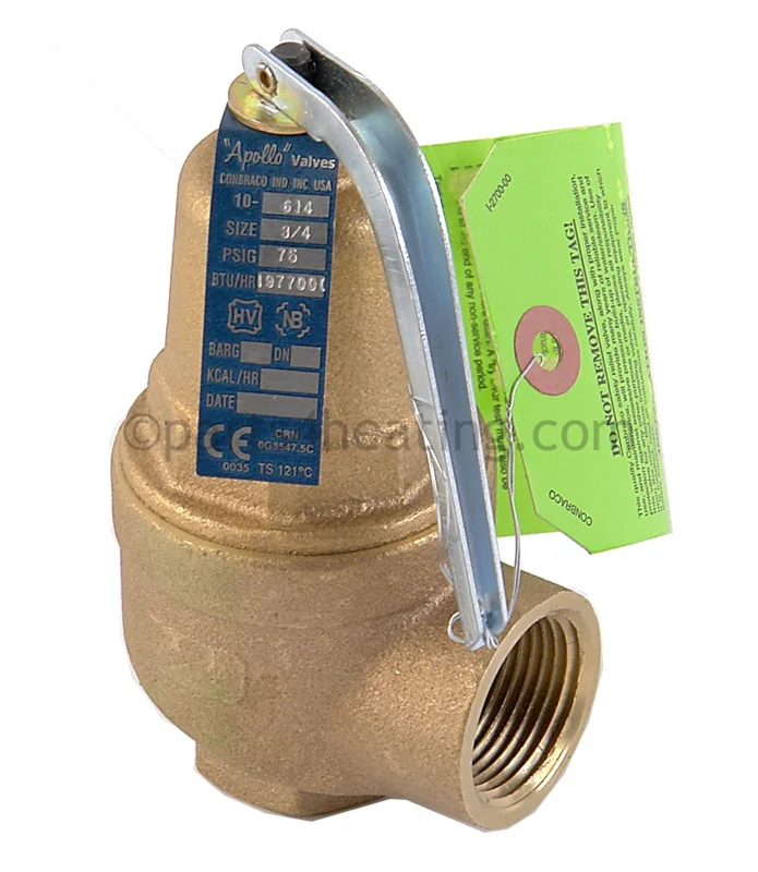 Laars Heating SystemsA0063600Pressure Relief Valve 75 PSI 3/4 Inch x 1 Inch
