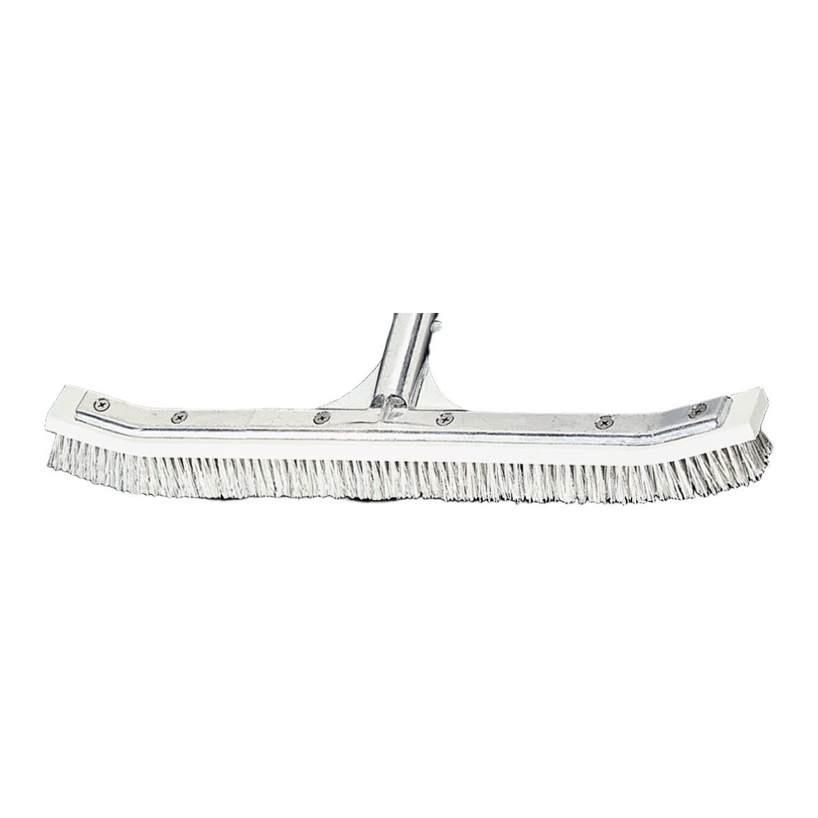 A&B Curved Aluminum Wall Brush 18", Combo Stainless Steel & Nylon Bristles | 3004