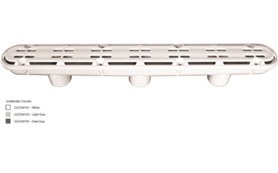 AquaStar 32" Light Gray Channel Drain Anti-Entrapment Suction Outlet Cover without Frame 32CDAVNFK103