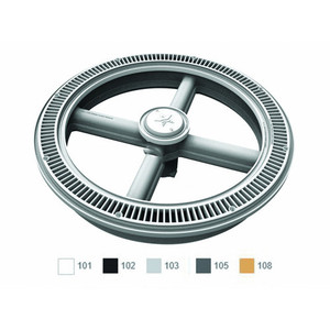 AquaStar Black 20" Full Circle Suction Cover with One-Port Sump, FC102