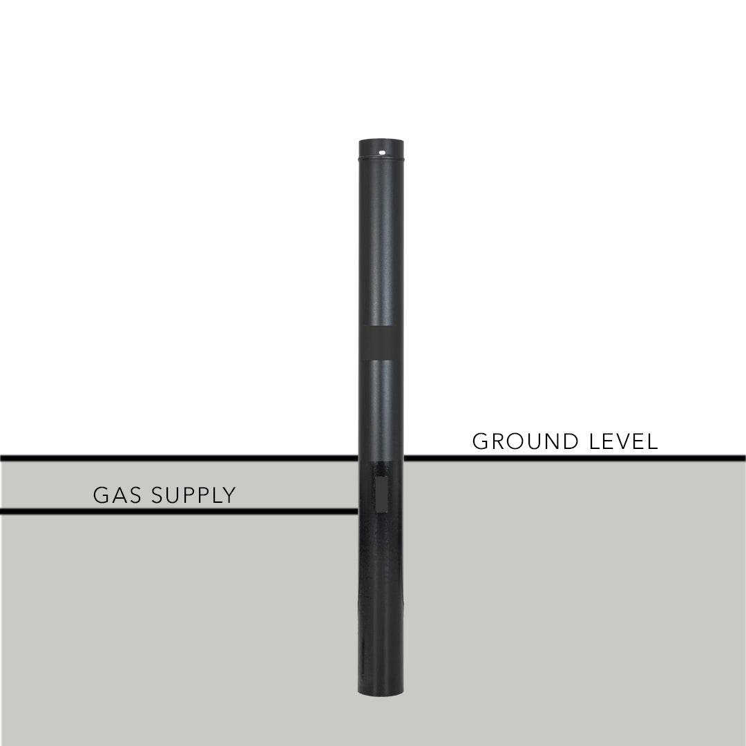 PGS Grilling Permanent Natural Gas Post, 48" | APP