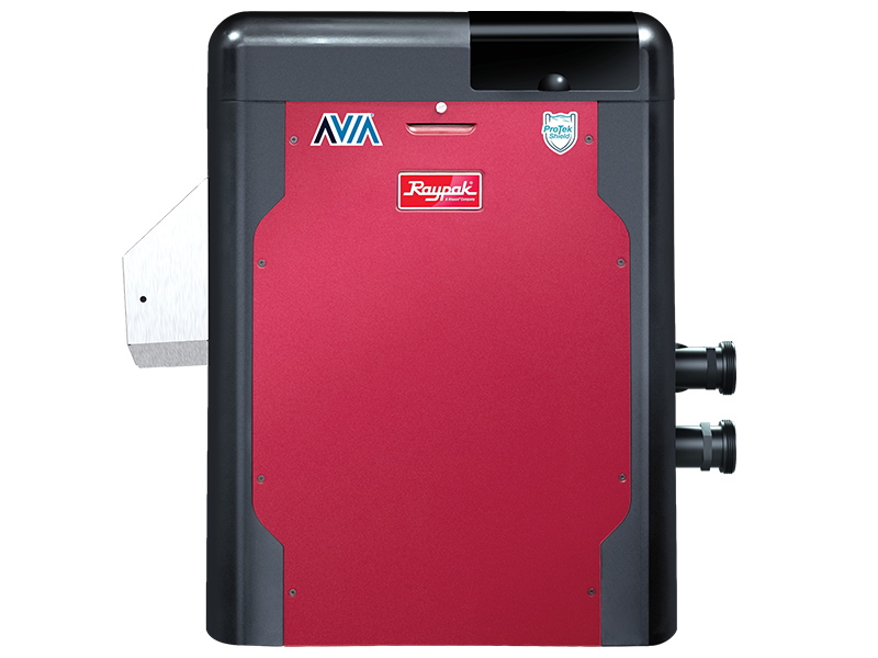 Raypak Avia 018050 P-R264A-EP-NPool & Spa Heater Propane Gas 264 MBTUH 120/240V with NiTek Heat Exchanger