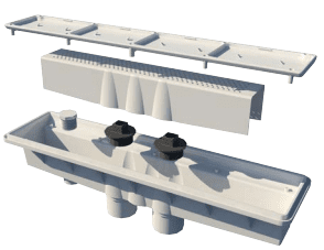 Pentair A&A Dual Suction AVSC Drain Vinyl w/ Hydrostatic (Lt. Grey) - 284072