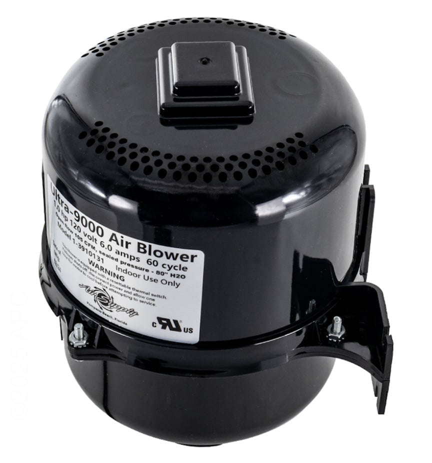 Air Supply of the Future 9000 Blower, 1HP 120V 6.0 AMPS, 2.5" Fitting