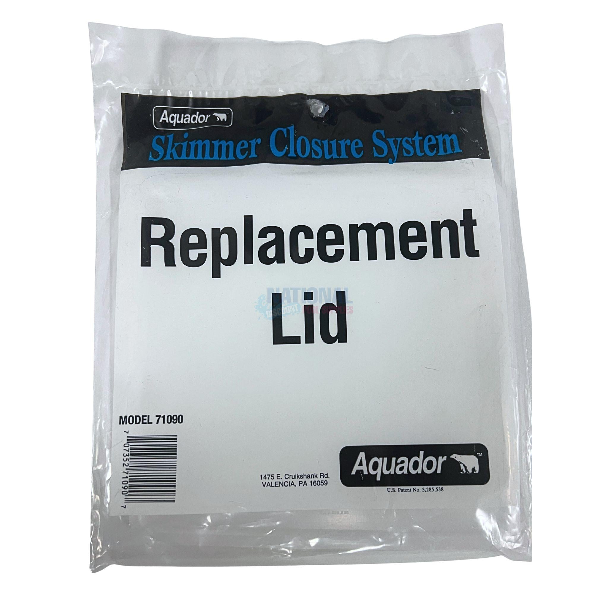 Aquador Replacement Lid #1090 Standard Above Ground Skimmer
