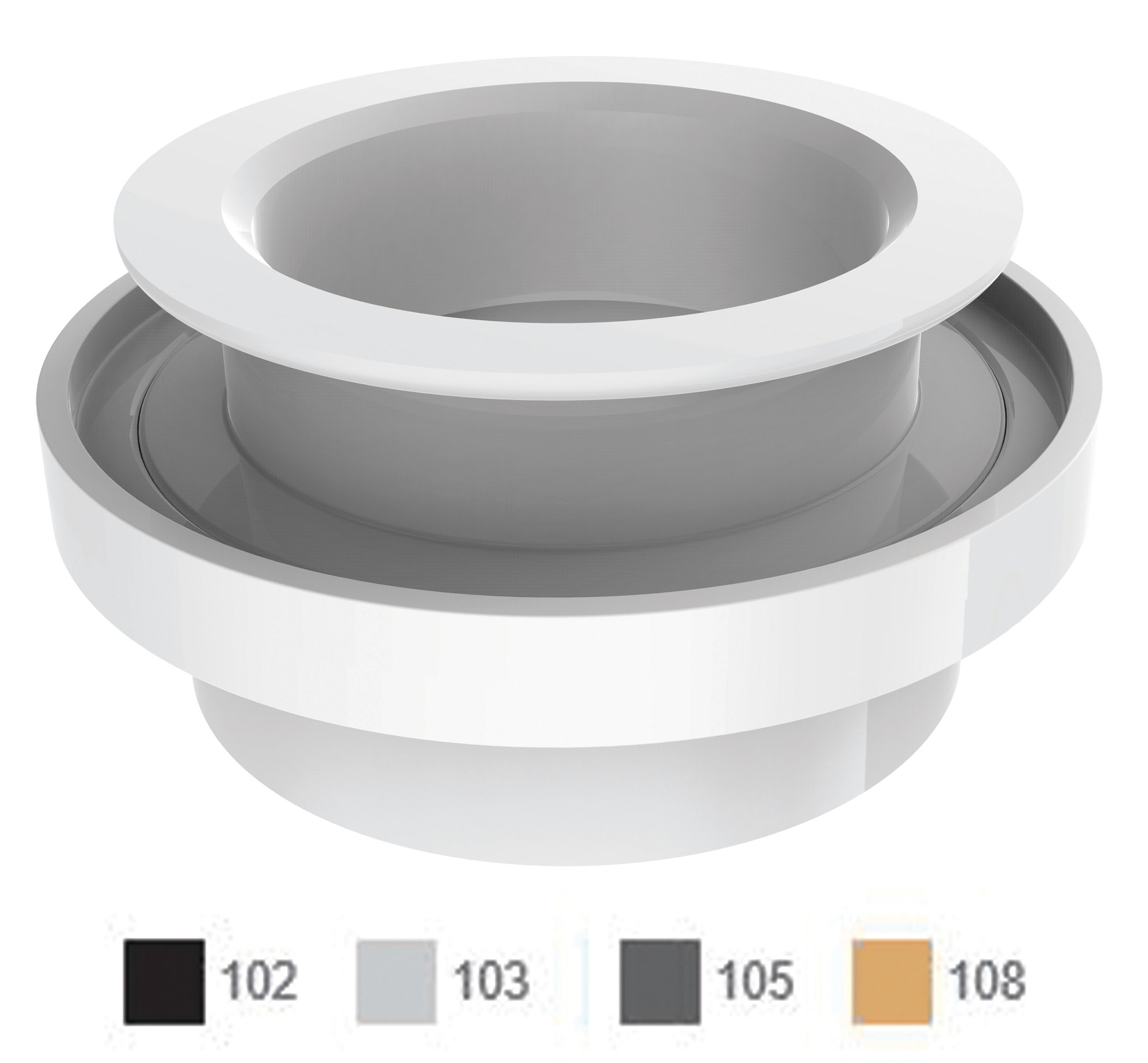 AquaStar Aquathunder Gunite Jet Niche, Light Gray