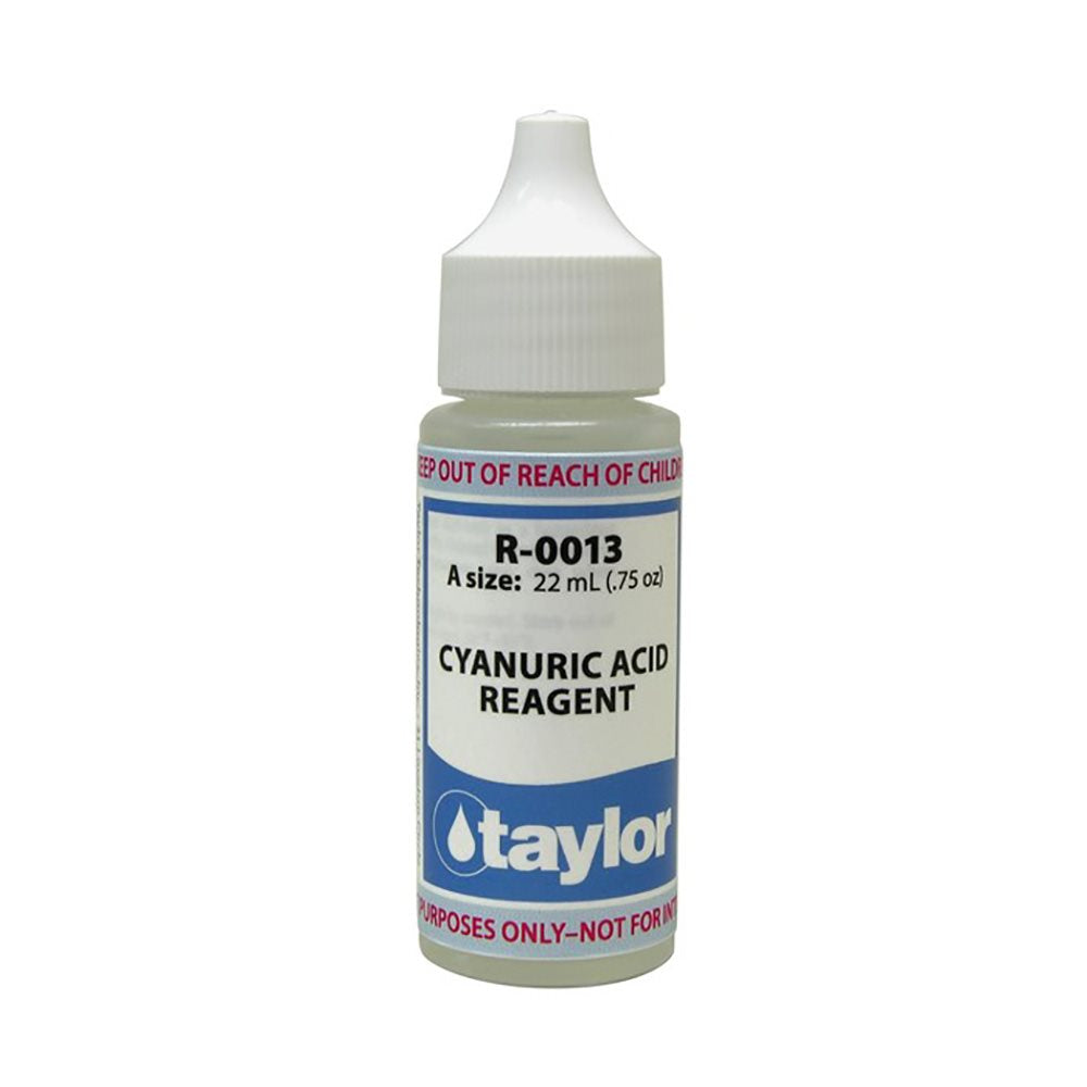 Taylor Cyanuric Acid Reagent R-0013-A | 0.75 Oz Pool Water Test SolutionTaylor Cyanuric Acid Reagent R-0013-A | 0.75 Oz Pool Water Test Solution