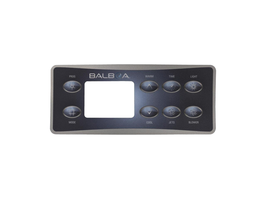 10299 BalboaTopside Overlay, Deluxe 8-button for 51058 Panel