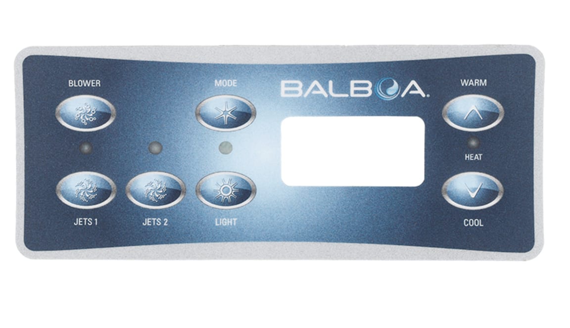 Balboa Overlay Decal 6 Button Panel For Vl701S