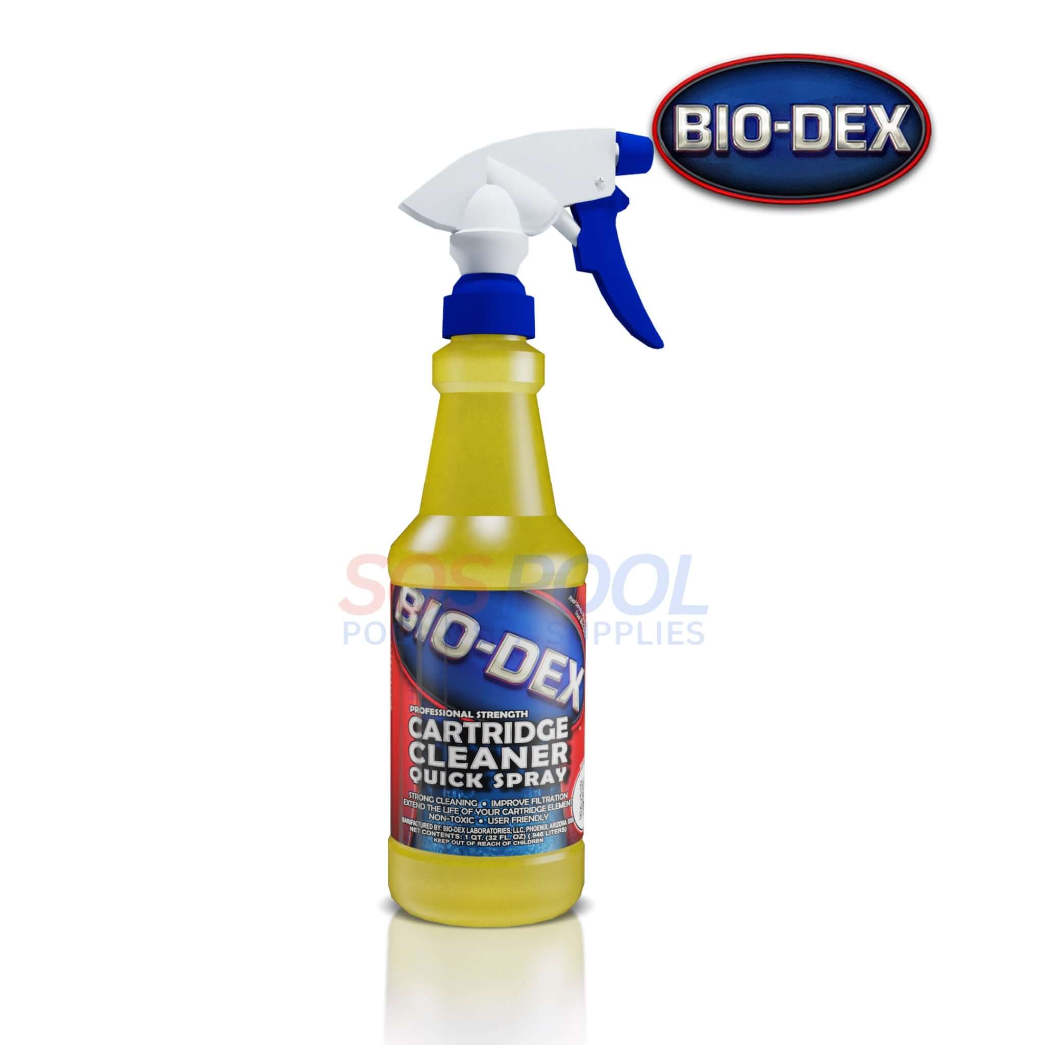 Bio-Dex Pool Filter Cartridge Spray Cleaner | 32 oz | CART32