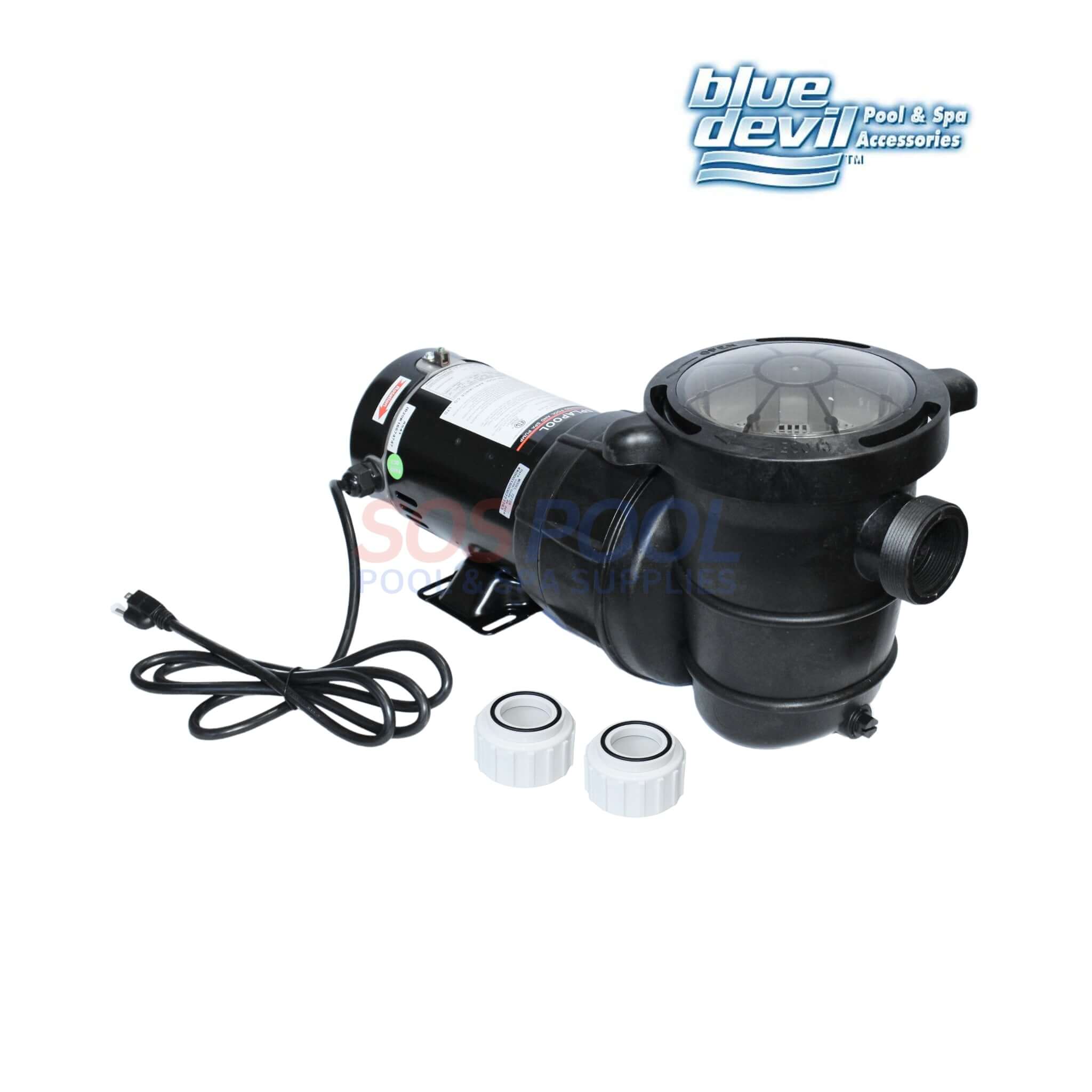 Blue Devil Above Ground Pump With 1.5" Union | 0.75HP | 115V | B8375