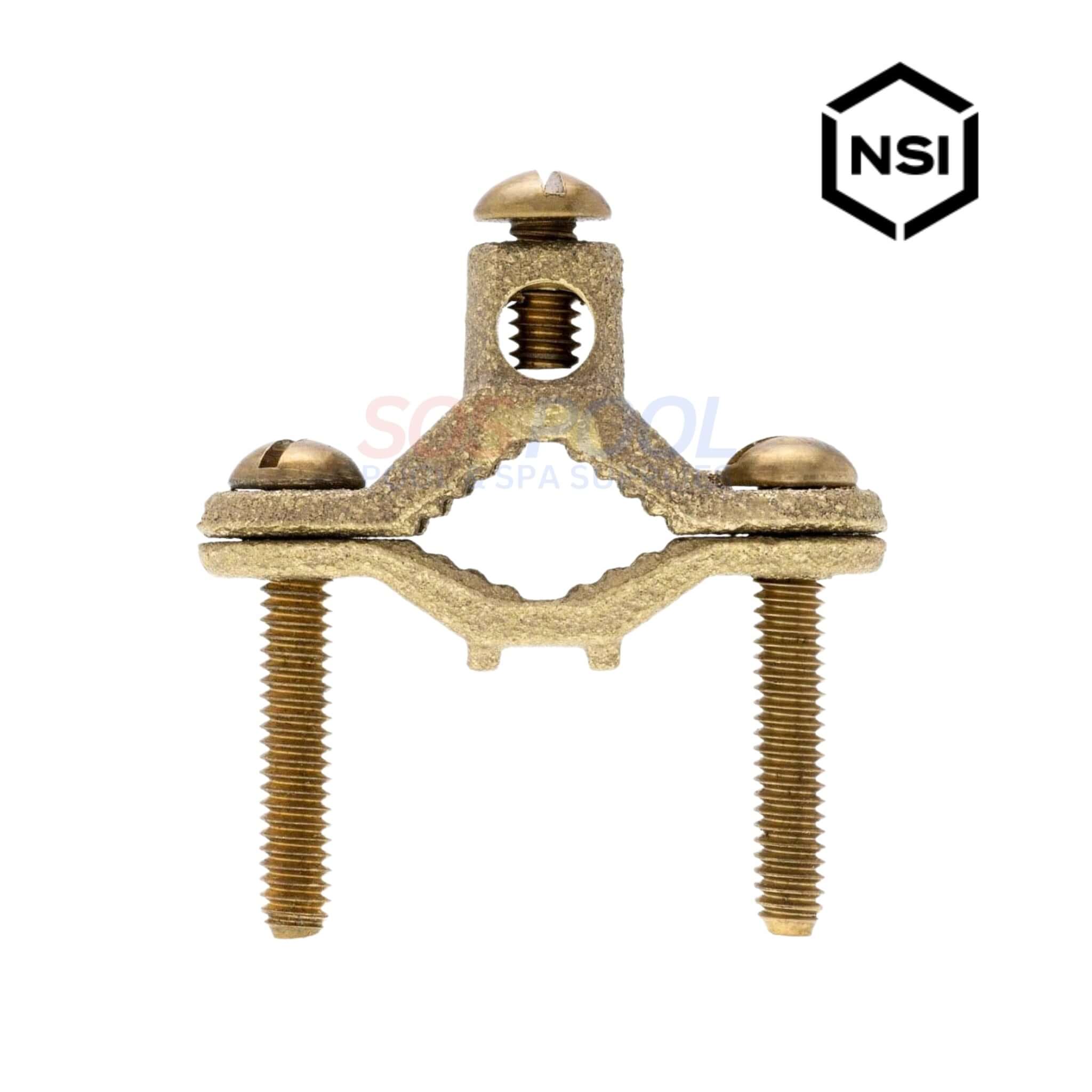 Bronze Grounding Wire Ground Clamp 1/2"-1" | G-1-SDB-SB