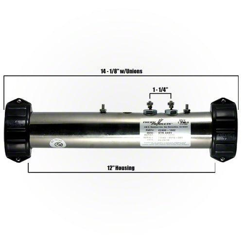 HydroQuip 4 KW Heater Assembly 26-1002-5T-K - 12" Housing
