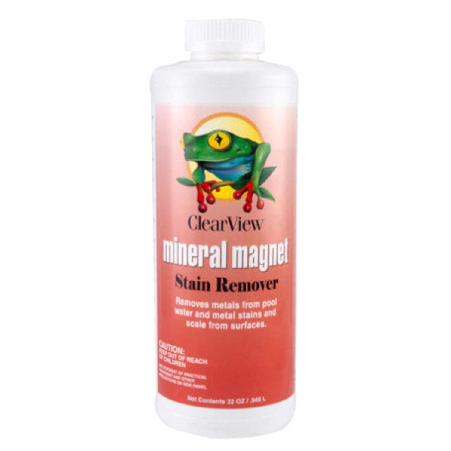 ClearView CVLMMQT12 Mineral Magnet Stain Remover - Pool Metal & Scale Control | 32 ozClearView CVLMMQT12 Mineral Magnet Stain Remover - Pool Metal & Scale Control | 32 oz