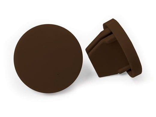 Coolaroo Bottom Rail End Cap, Brown, 1 Cap
