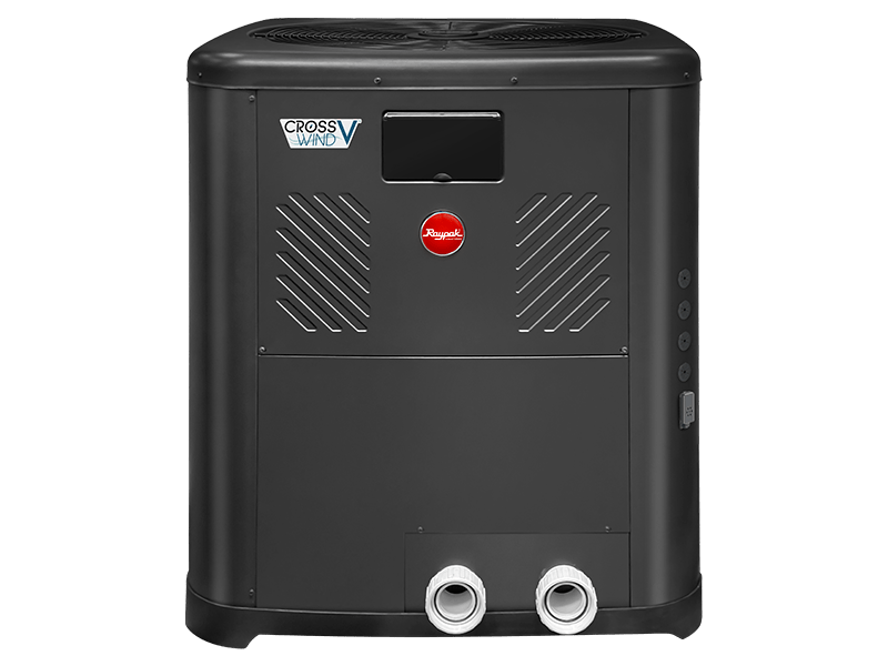 Raypak Crosswind V Deluxe 137,000 BTU Titanium Heat Pump w/ Raymote Automation - Heat Cool