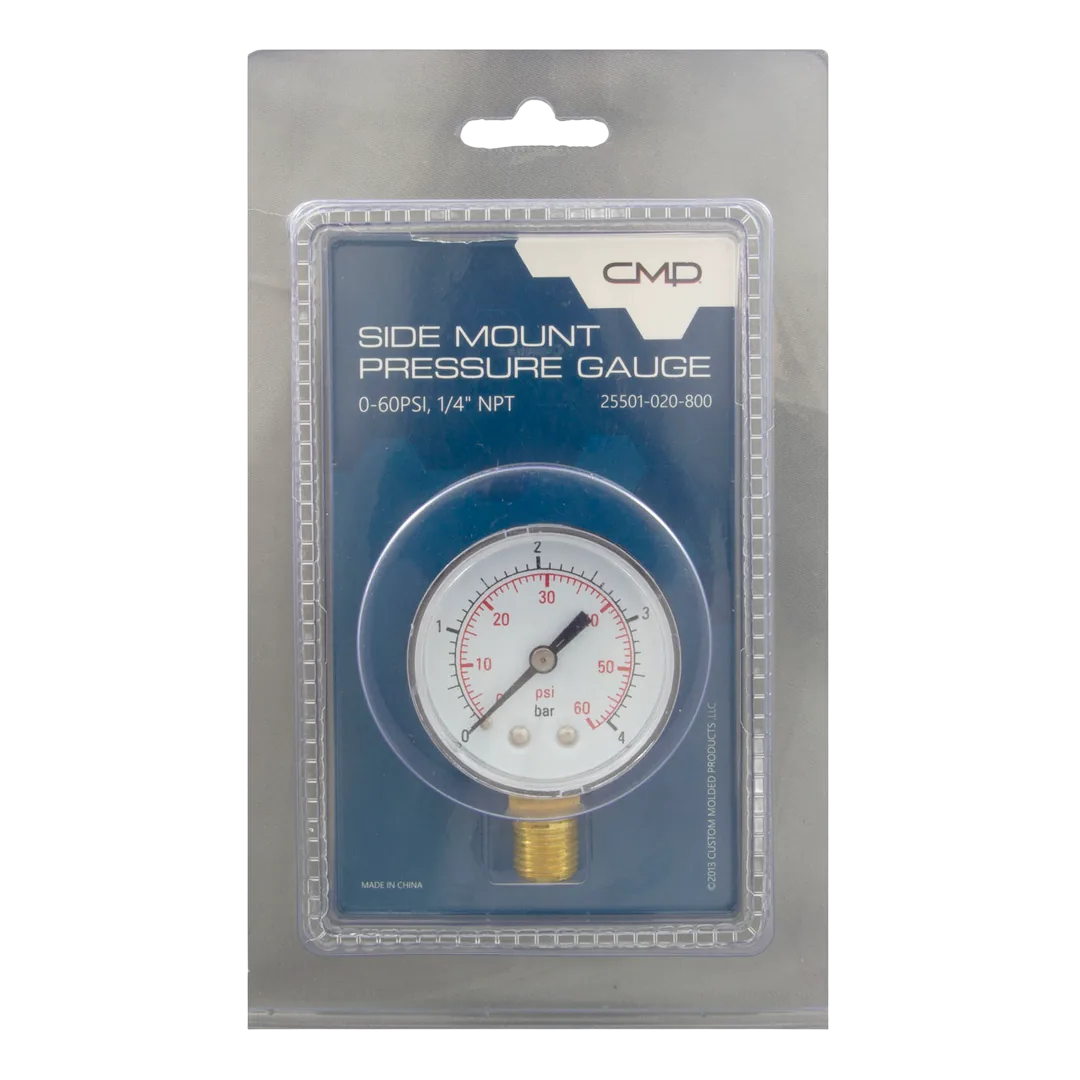 Custom Molded Products 25501-020-800 Pressure Gauge