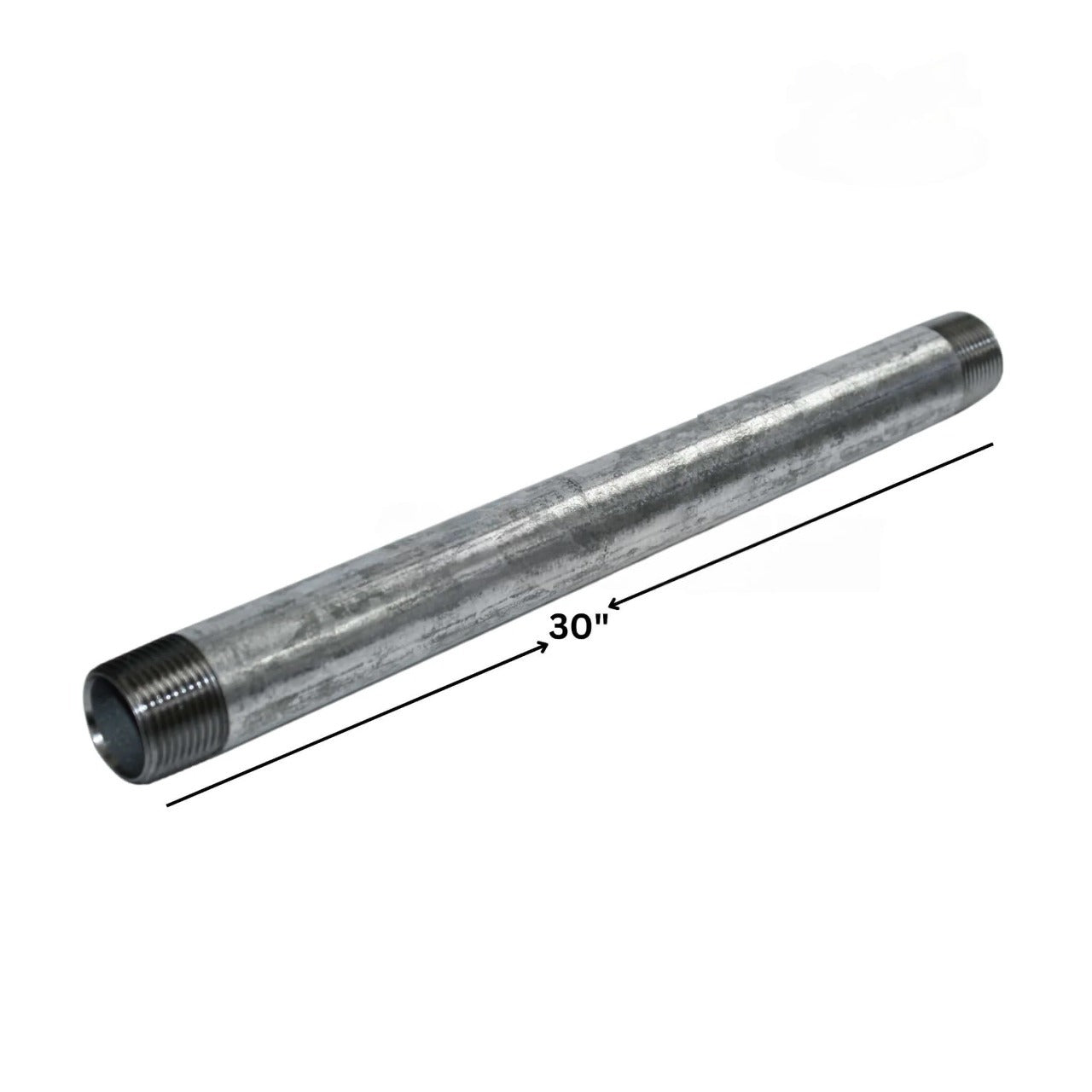 3/4" x 30" Galvanized Steel Pipe Nipple | Threaded Fitting3/4" x 30" Galvanized Steel Pipe Nipple | Threaded Fitting