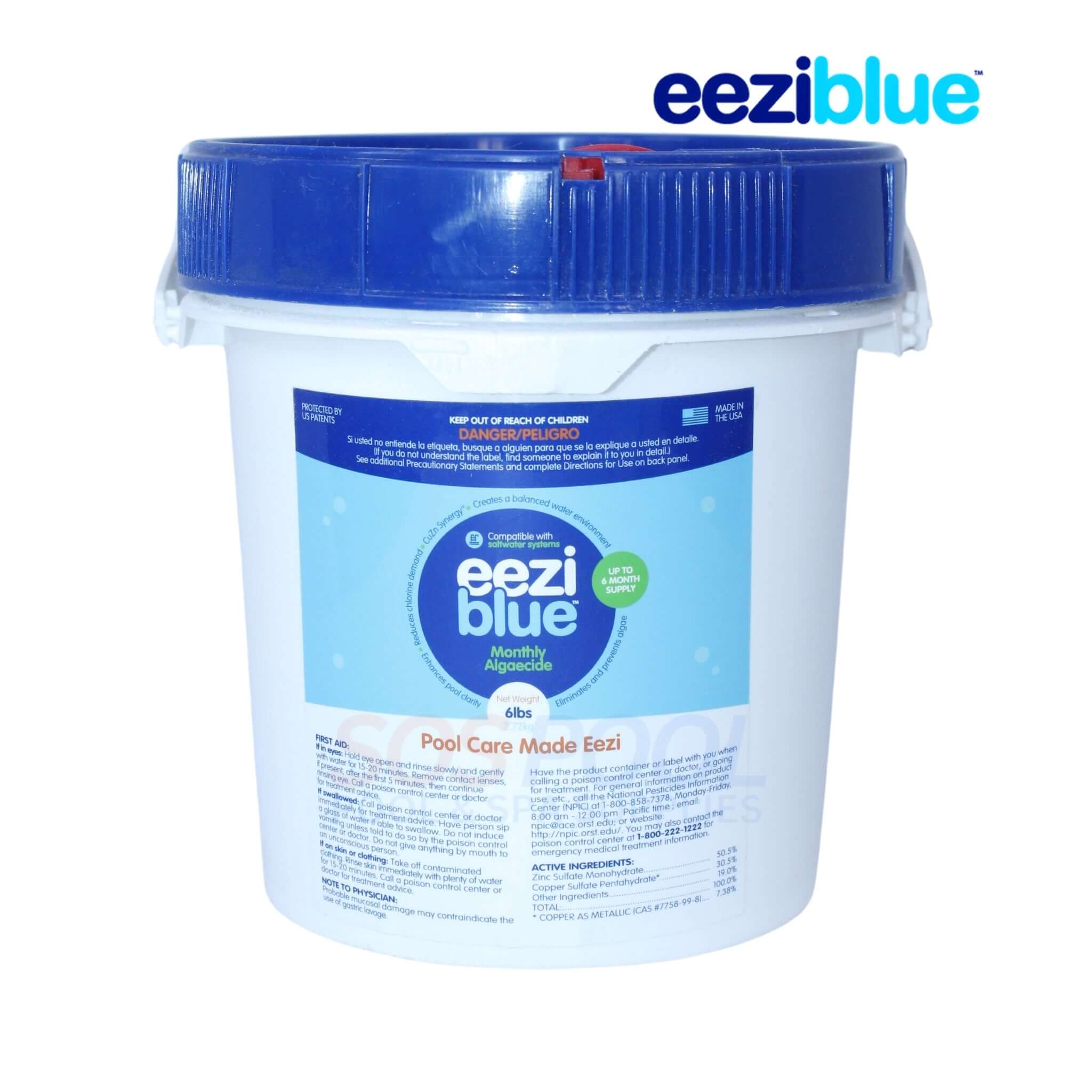 Eeziblue Monthly Algaecide & Water Clarifier | 6lb | EB-MA-6LBS