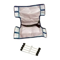 Aqua Creek 38" X 20" Sling Assembly For Adult With Seat Belt And Rigid Insert, F-036RSS