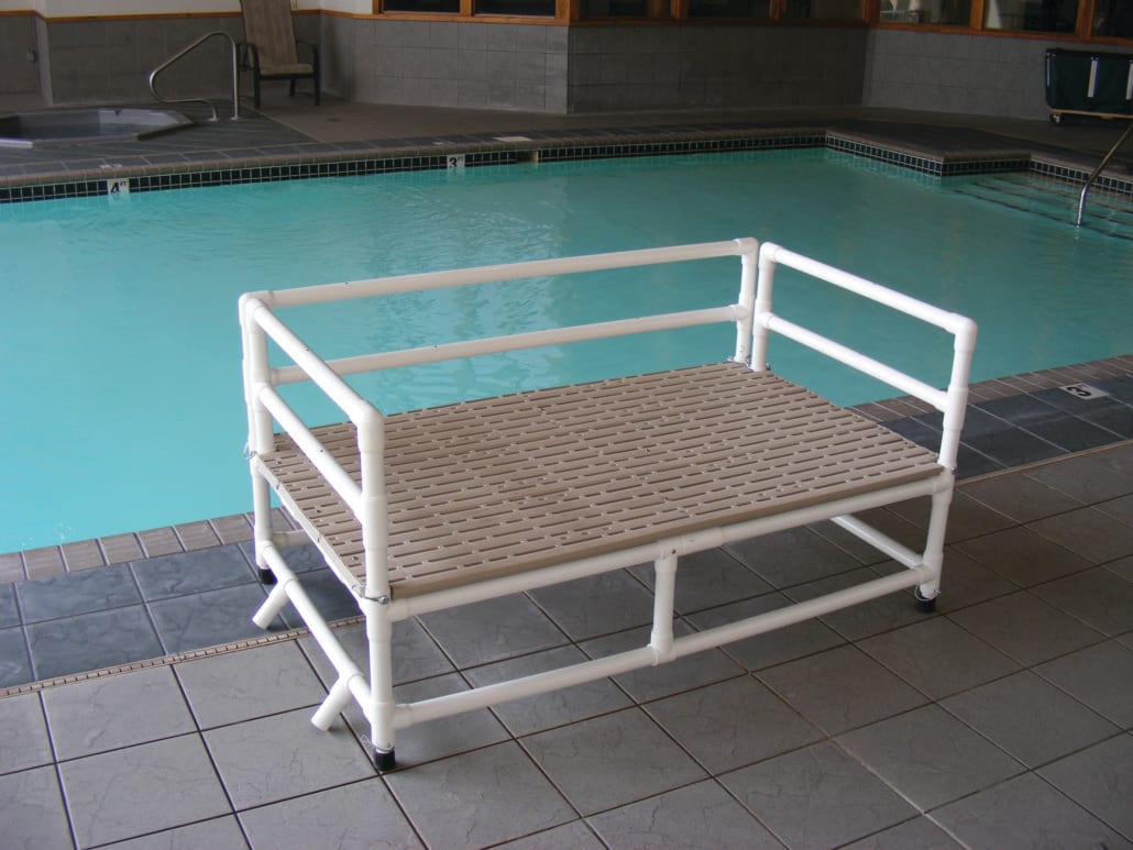 Aqua Creek 36" x 60" Non-Skid PVC Swim Training Platform Deck