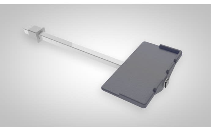 Aqua Creek Gray Pull-Out Leg Rest, F-LRG