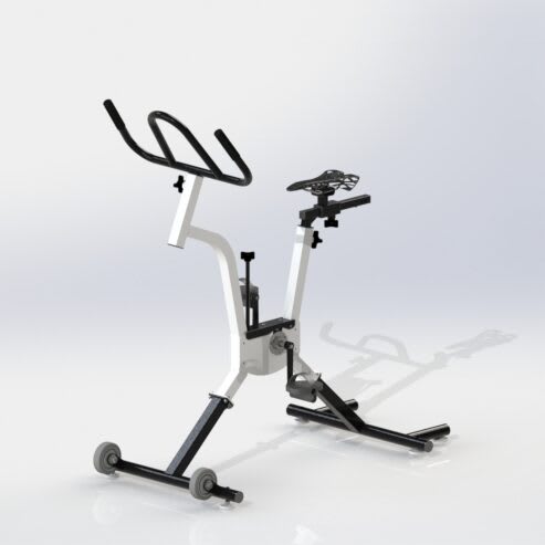 Aqua Creek Neon Green ProWave Pool Bike, F-PWRWV-G