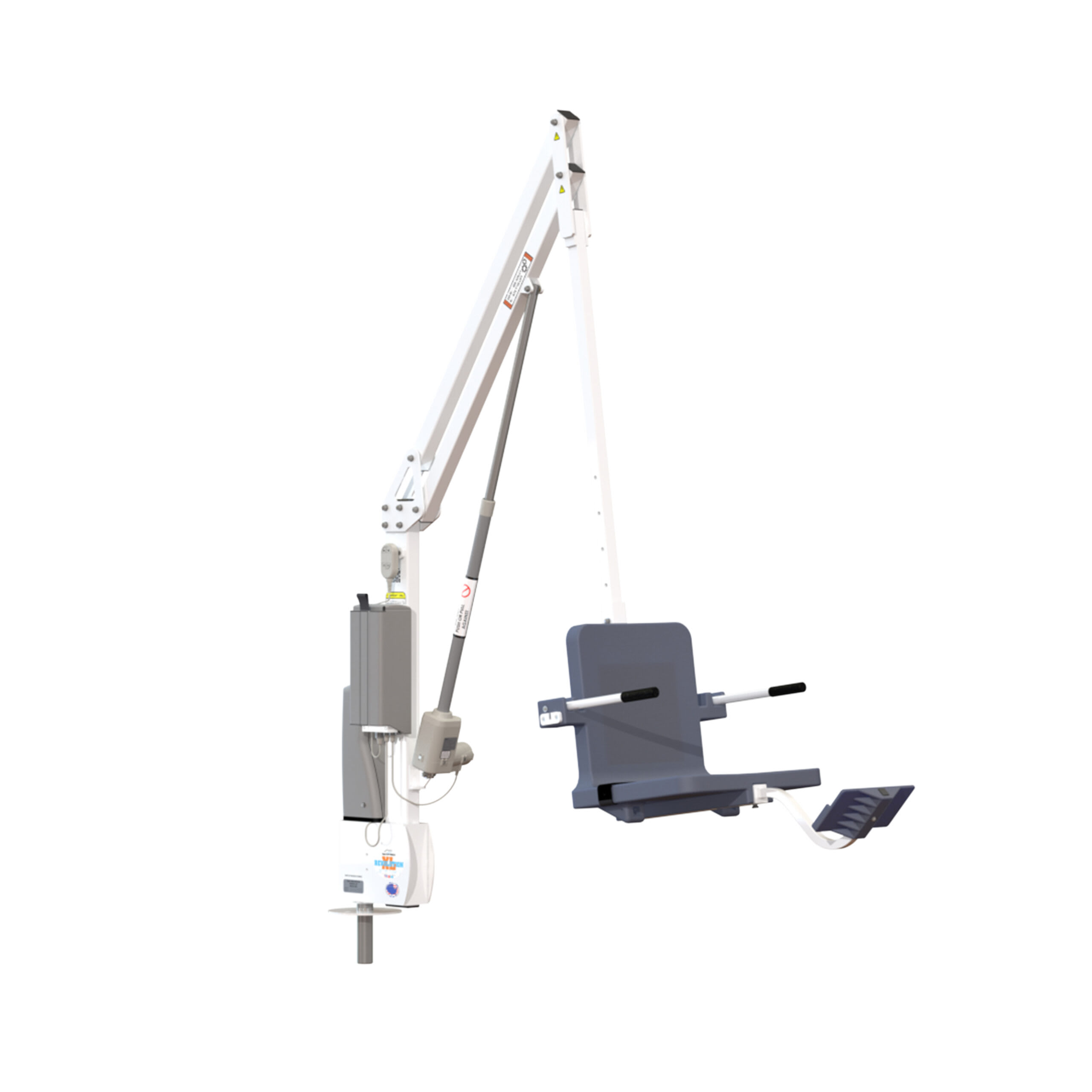Aqua Creek White/Gray Revolution Xl Deep Draft Pool Lift Without Anchor; 400 Lb Capacity, F-REVXL-DD-G