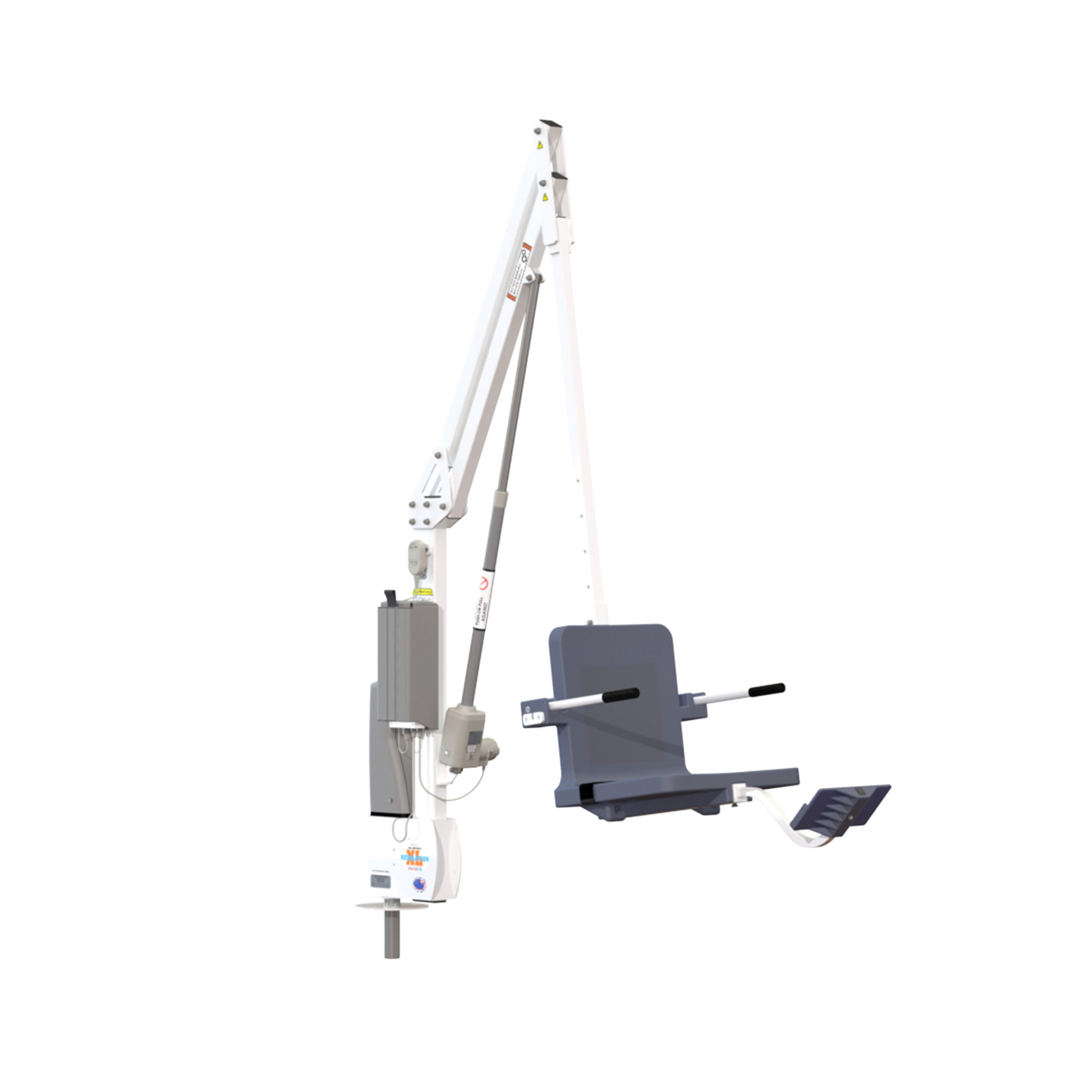Aqua Creek White/Gray Revolution Xl Pool Lift Without Anchor; 500 Lb Capacity, F-REVXL-G