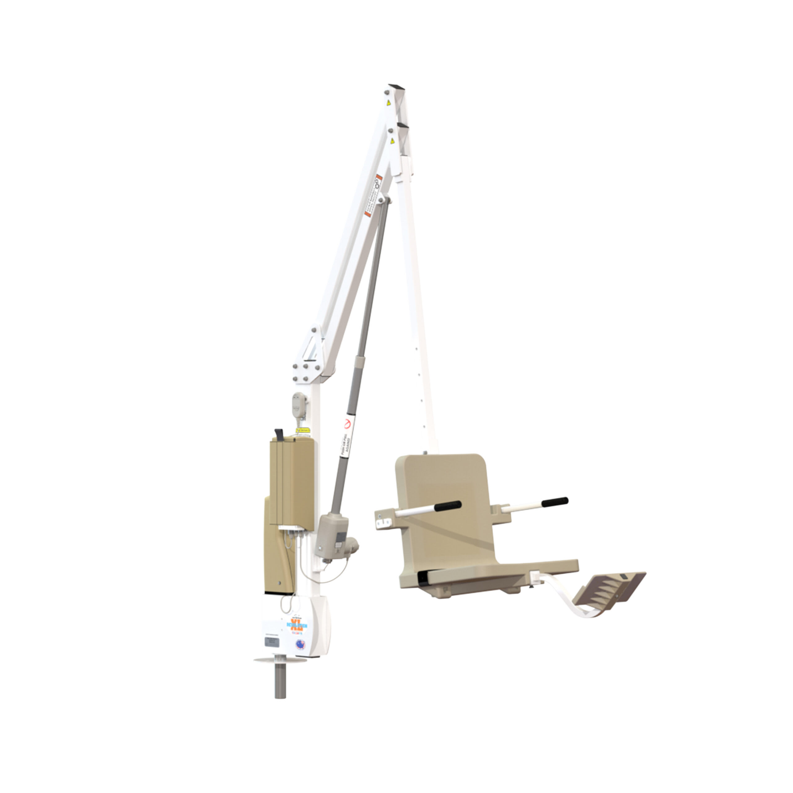 Aqua Creek White/Tan Revolution Xl Pool Lift Without Anchor; 500 Lb Capacity, F-REVXL-T