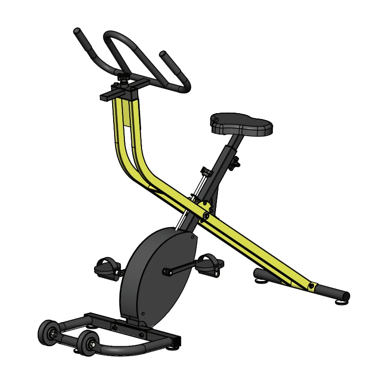 Aqua Creek Yellow Tidalwave Aquatic Exercise Bike, F-TWPB-Y