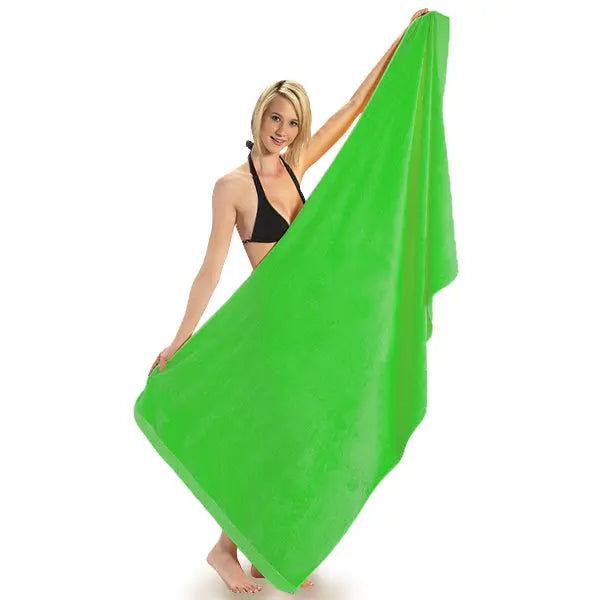 FatTowels | King Sized Velour Beach Towel | 36" x 72" | Vibrant Colors