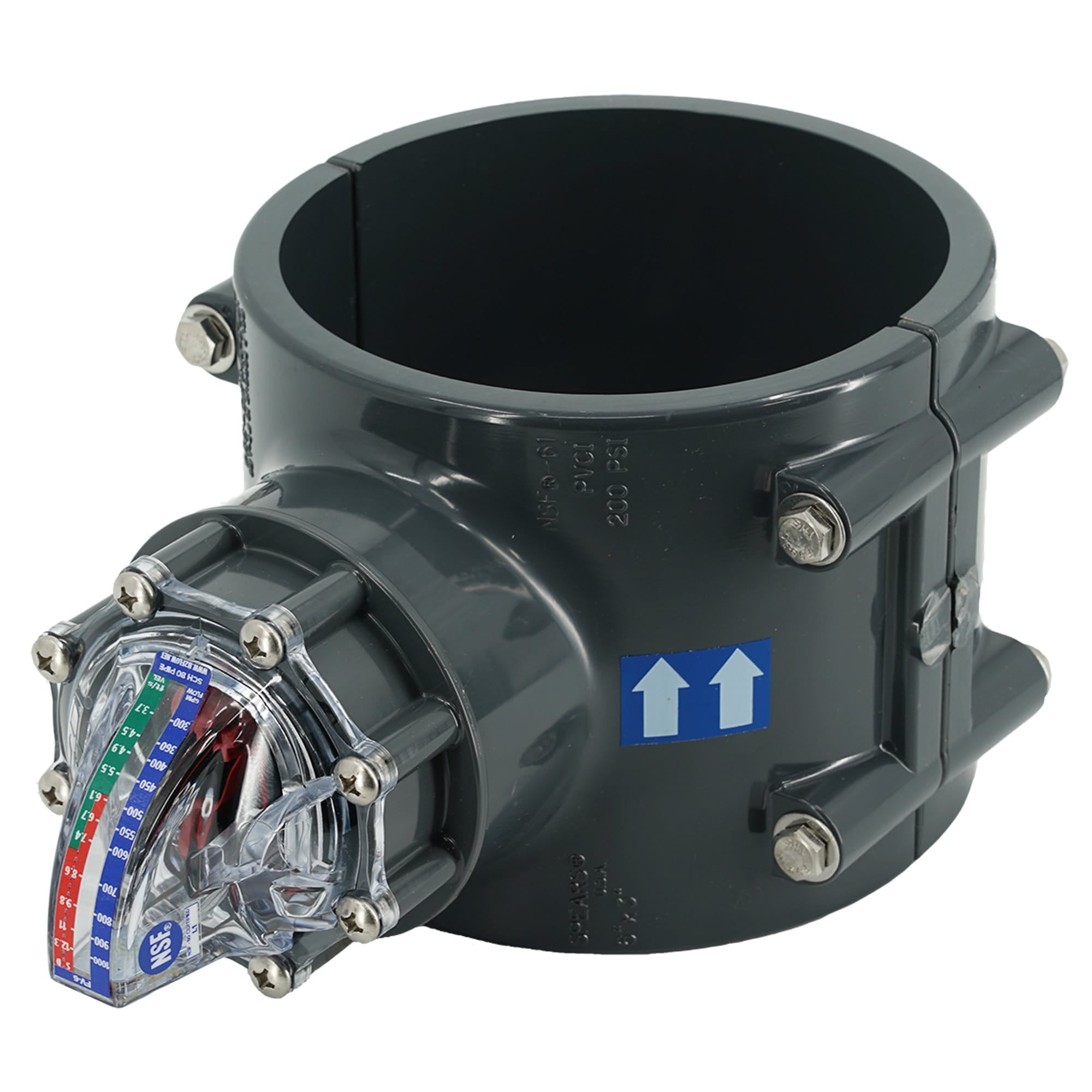 FlowVis 6" Complete Pool Flow Meter (FV-6)