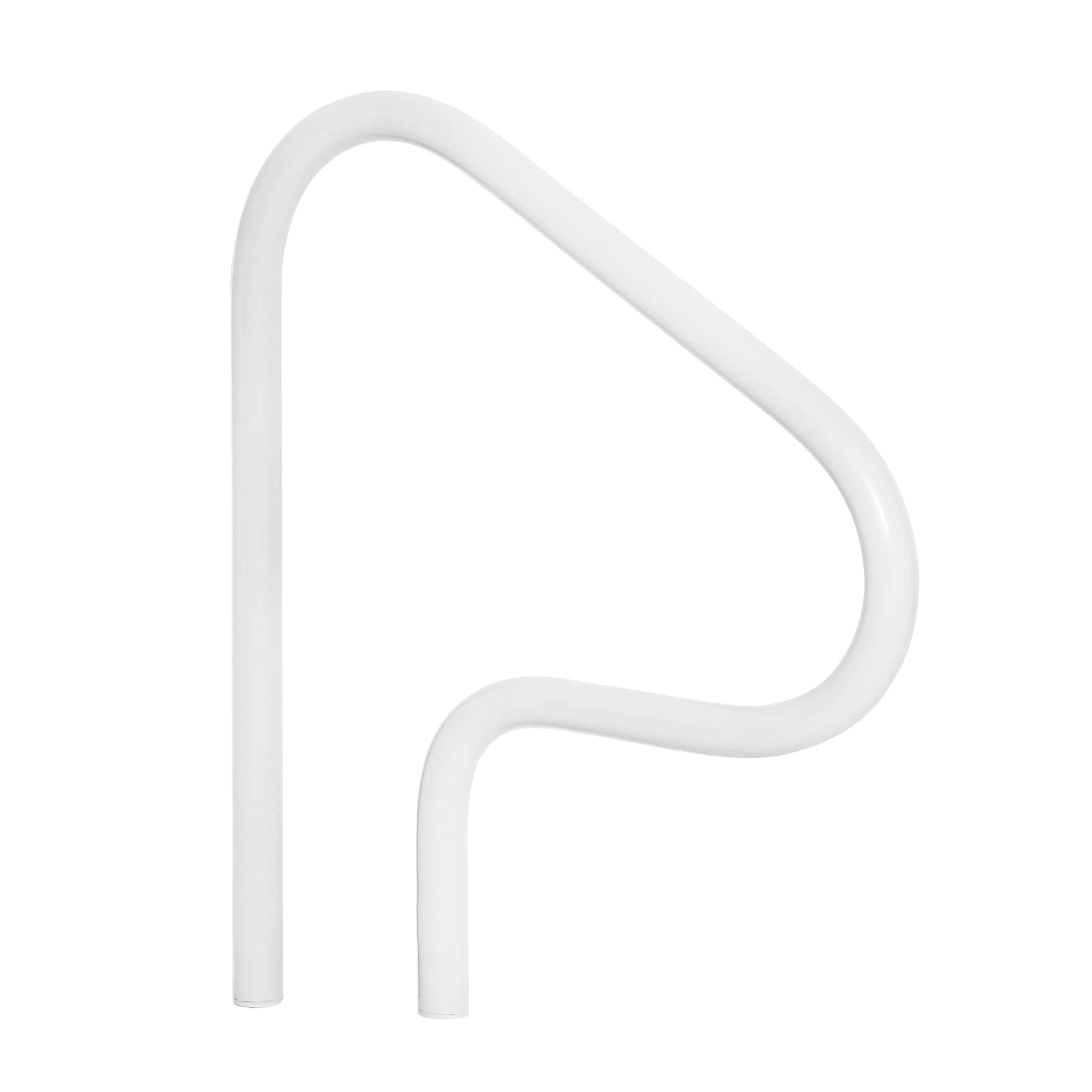 Saftron High Impact Polymer White Figure 4 | Single Handrail