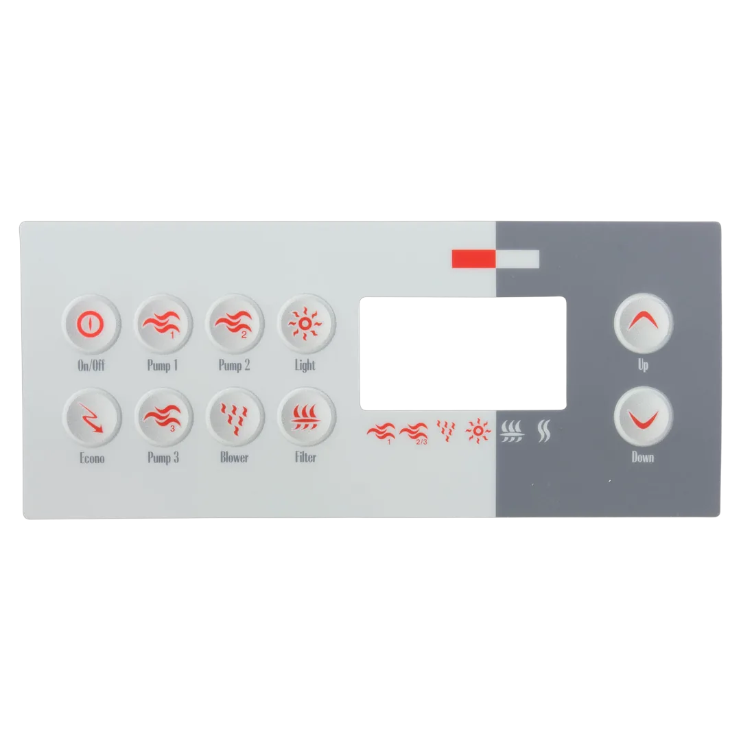Gecko TSC-8 10 Button Overlay