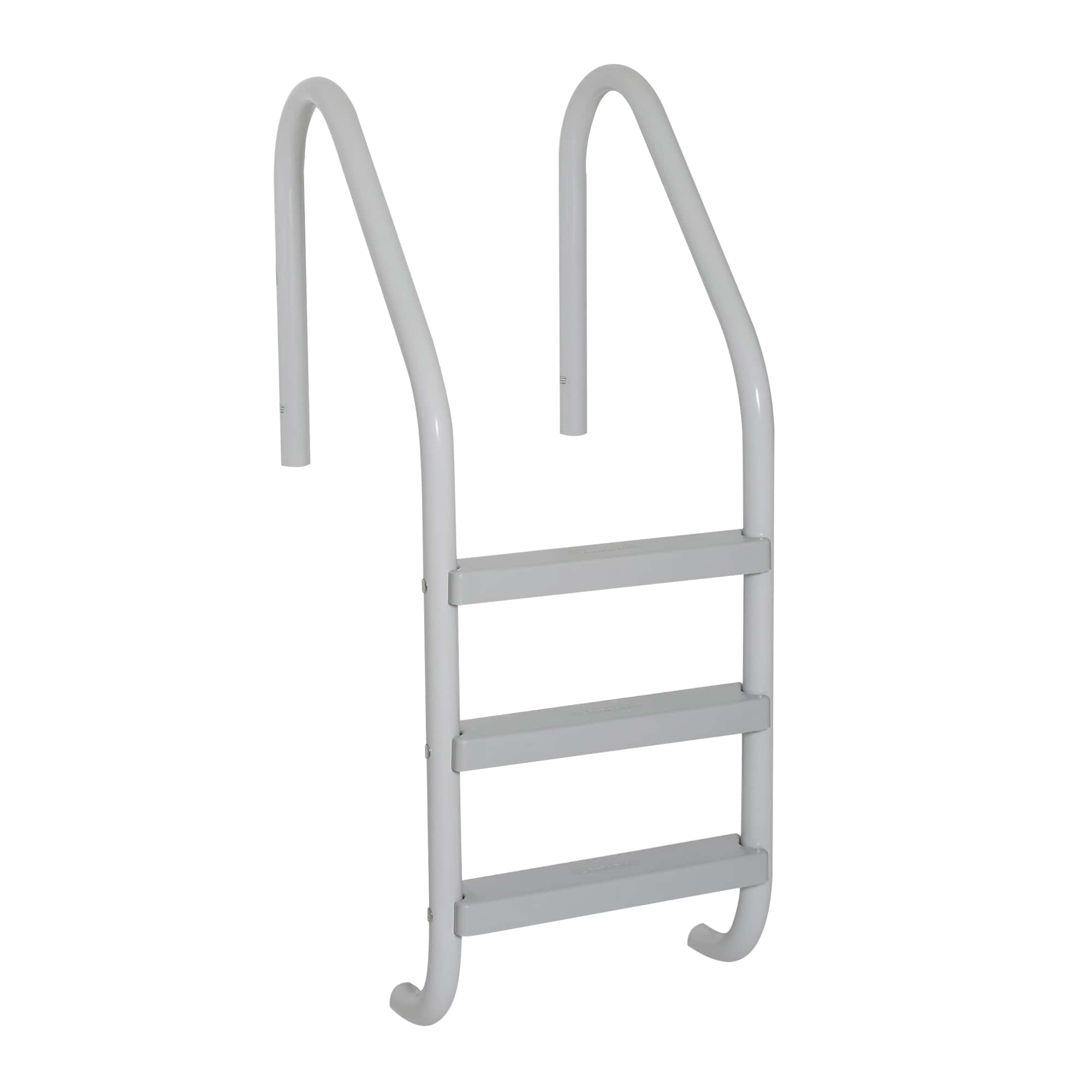 Saftron High Impact Polymer Gray Ladder | 3-Polymer Tread