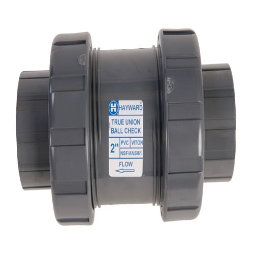 Hayward PVC True Check Valve, 1", Socket x Threaded, EPDM | TC10100STE
