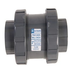 Hayward PVC True Check Valve, 2", Socket x Threaded, EPDM | TC10200STE
