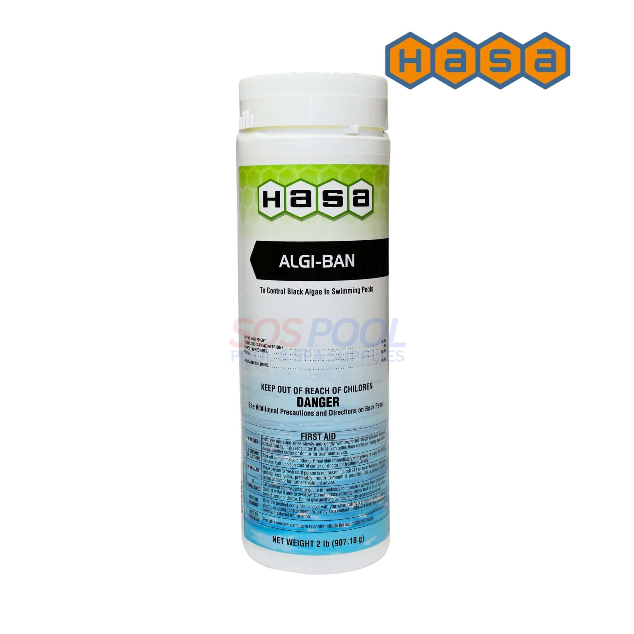 Hasa Algi-Ban Algaecide | Black Algae Treatment | 2lbs | 64122