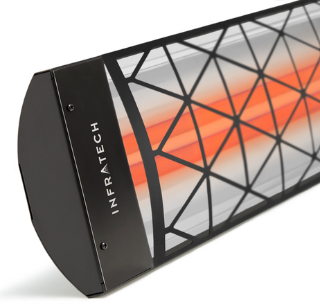 Infratech Dual Element Infrared Heater, Contemporary Motif, 48", 5,200W, 240V, Black | CD5224BL1