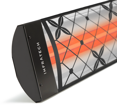 Infratech Dual Element Infrared Heater, Traditional Motif, 39", 4,000W, 240V, Black | CD4024BL4