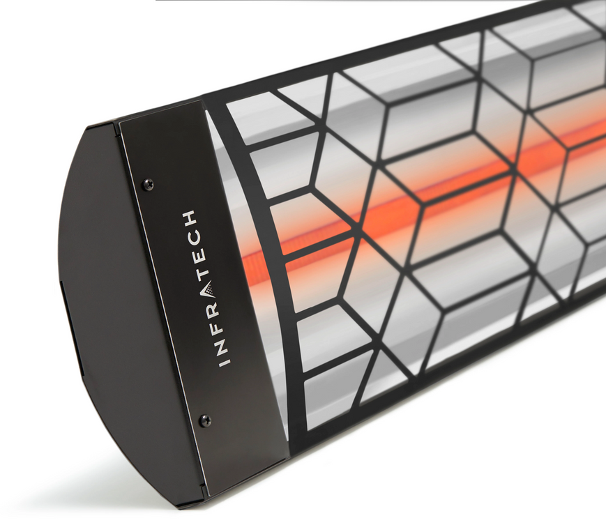 Infratech Single Element Infrared Heater, Craftsman Motif, 61-1/4", 4,000W, 240V, Black | C4024BL2