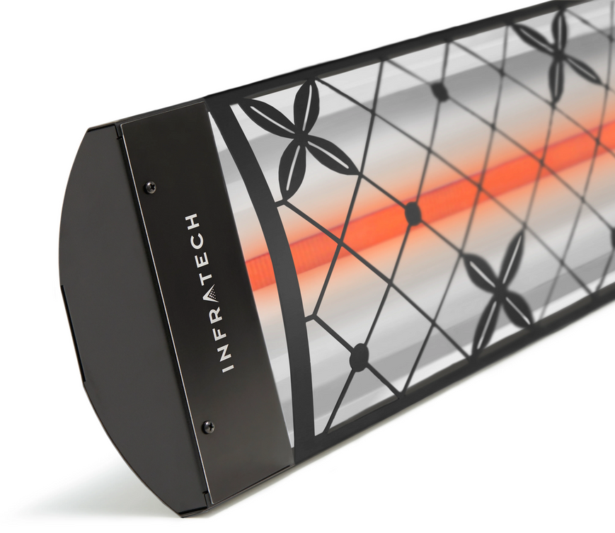 Infratech Single Element Infrared Heater, Traditional Motif, 61-1/4", 4,000W, 240V, Black | C4024BL4