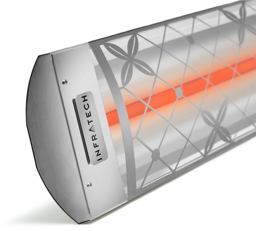 Infratech Single Element Infrared Heater, Traditional Motif, 61-1/4", 3,000W, 240V, Stainless Steel | C3024SS4